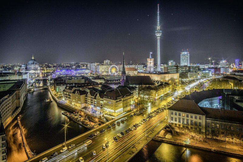 Brandenburg Gate Berlin at night