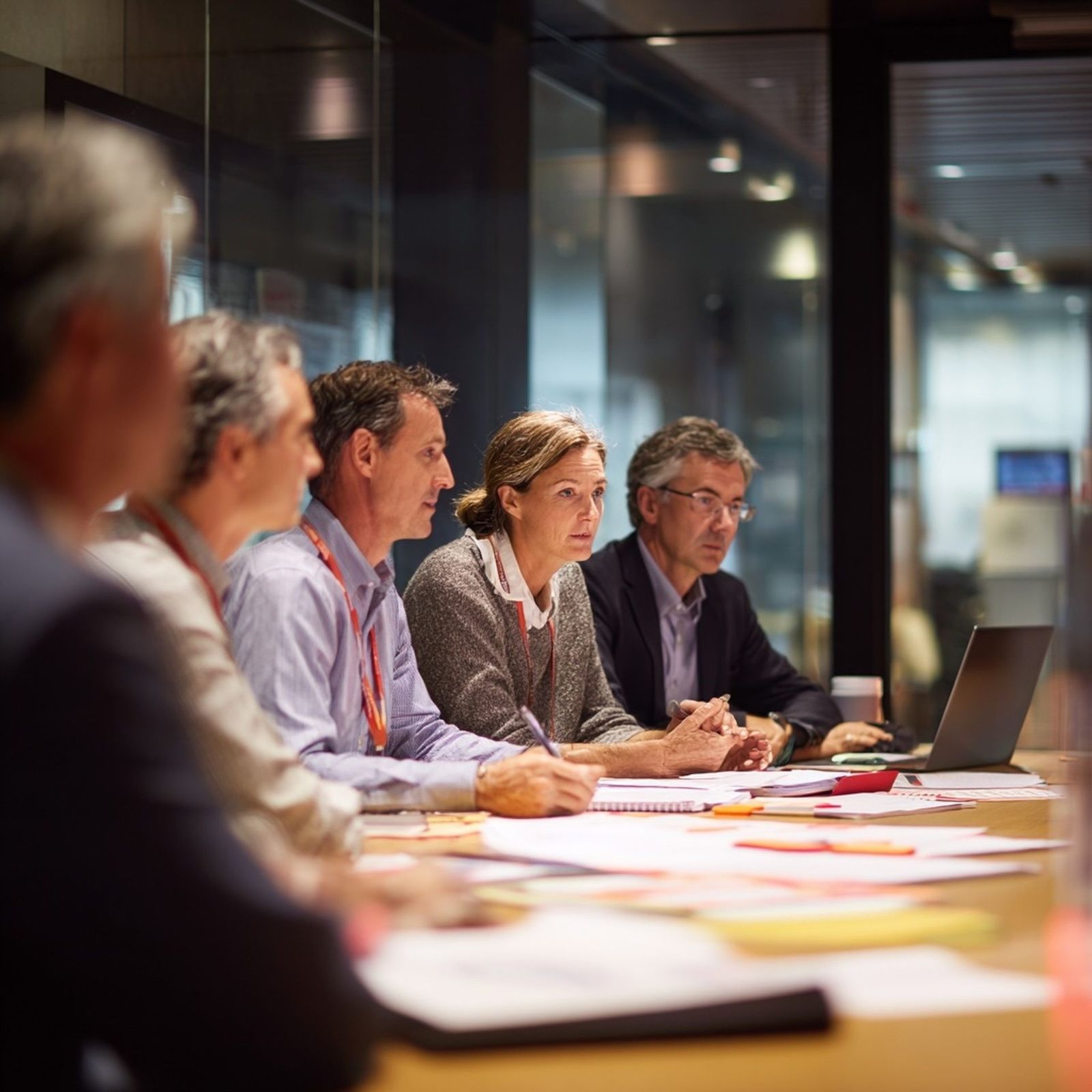 Business professionals in a strategy meeting